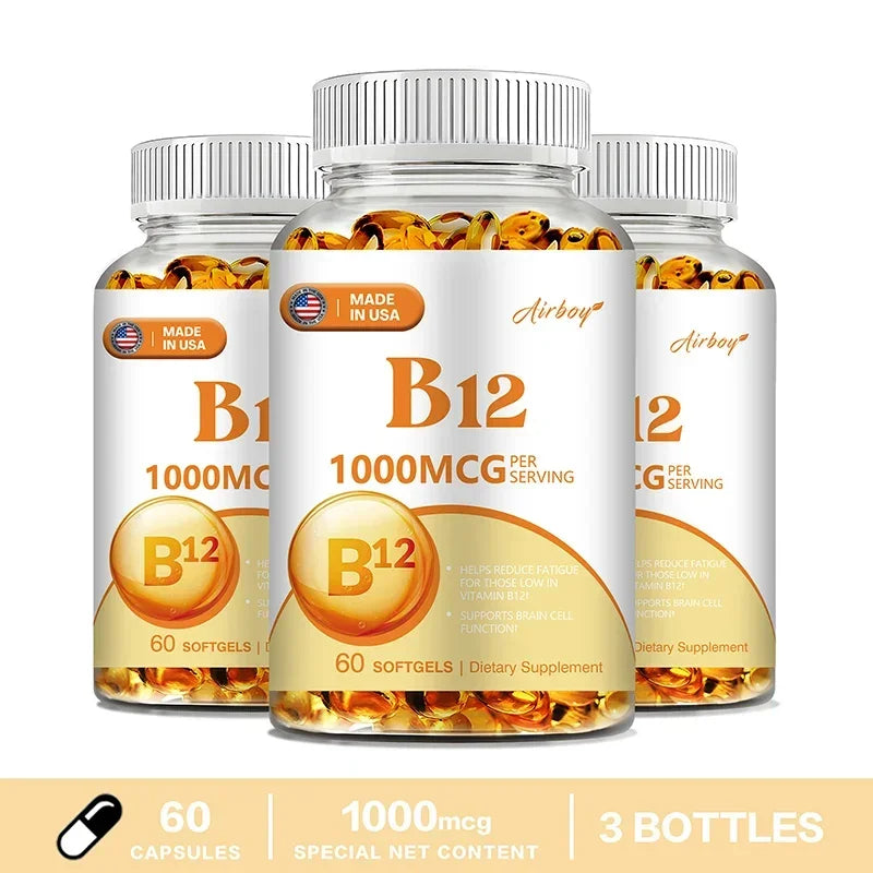 Vitamin B12 1000 Mcg, 120 Soft Gels