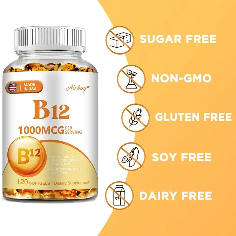 Vitamin B12 1000 Mcg, 120 Soft Gels