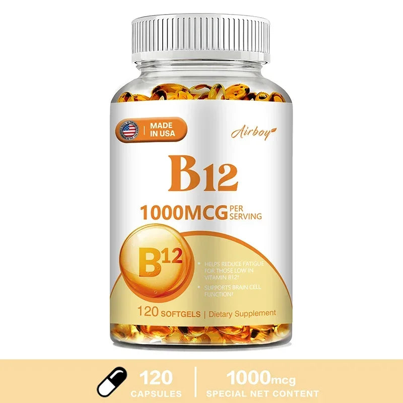 Vitamin B12 1000 Mcg, 120 Soft Gels
