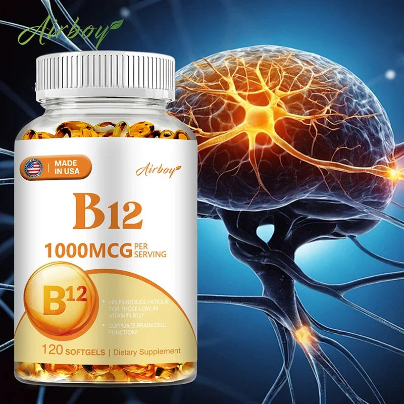 Vitamin B12 1000 Mcg, 120 Soft Gels