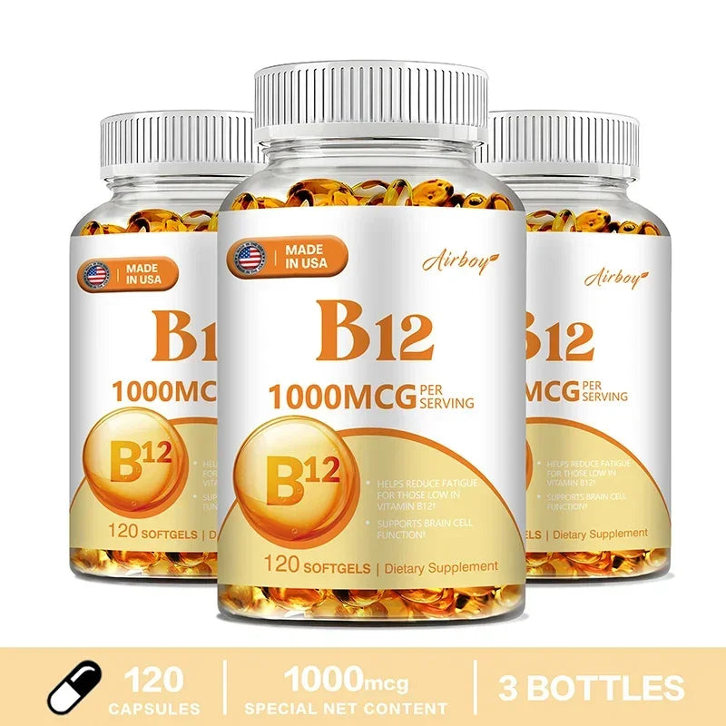 Vitamin B12 1000 Mcg, 120 Soft Gels